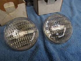 Ge H7556 2 New 6 Volt Spotlamp Bulbs Harley Panhead Halogen