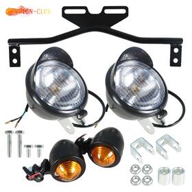 Genrics Icc1874763 Motorcycle Turn Signal Driving Passing Spot Fog Lights Bar For Touring Chopper