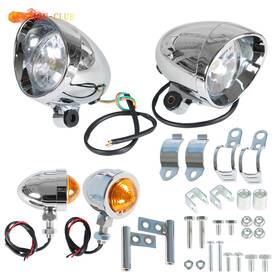 Genrics Icc1874850 Passing Turn Signal Lamp Driving Fog Spot Light Bar Set For Motorcycle Softail