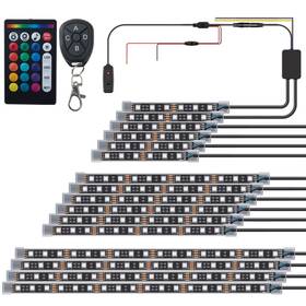 Gogoone Goone-1616 16pcs Motorcycle Led Underglow Light Strips Kit Turn Signal Brake With App/ir
