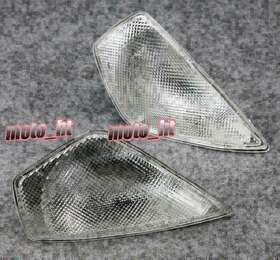 Goodnewstoreusa 310005177929 Front Turn Signal Blinker Indicator Lens For Ducati 749 999 2002 2003-2006 Clear