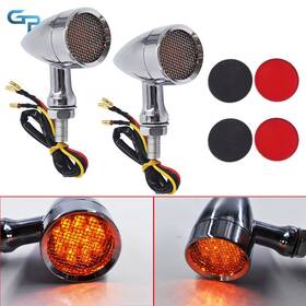 Greatparts Gre44305 Motorcycle Led Turn Signal Lights Chrome Iron For Sportster Xl 1200 883