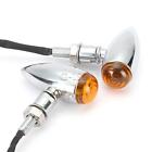 Gsn044552 Mtgi Motorcycle Chrome Bullet Blinker Turn Signal Light Bobber Chopper