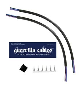 Guerrilla Cables 24020-1501 Front Turn Signal Relocation Kit 24 Inch For Harley-davidson Softail 11-up