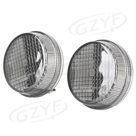 Gzyf 550722702671 For Honda All Cruisers 1997-2000 1998 1999 Smoke Front Turn Signal Lenses Cover