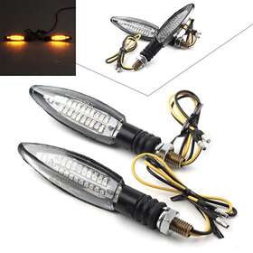 Gzyf 750000749033 2pcs Turn Signal Led Light Indicators Blinkers Amber Lamps Motorcycle Universal