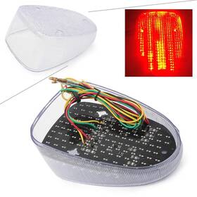 Gzyf 810000358441 Rear Led Tail Light Turn Signals For Yamaha V-star 650 Silverado 2002-2010 Clear