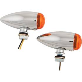 Harddrive 20-6589saled-cl77 Bullet Led Turn Signal - Chrome/amber