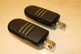 Harley Davidson 50211-04 Oem Black Streamliner Footpegs Foot Pegs
