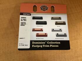 Harley-davidson 50500938 Oem New Softail Bronze Footpeg Trim Pieces
