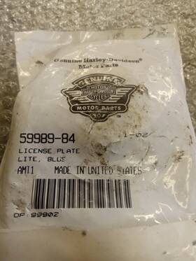Harley-davidson 59984-84 Fxrp License Plate Bulb With Wires And Plug. Part # New