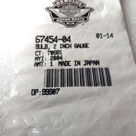 Harley-davidson 67454-04 Genuine Harley-davidson Motor Parts New 2 # Gauge Bulb Oem P/n 1