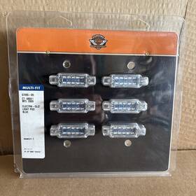 Harley-davidson 67695-09 41408 Brand New Electra-glo Light Pod Set Blue