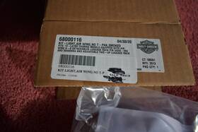 Harley Davidson 68000116 Davidon Light Kit Air Wing Rack 14 And Up Touring Smoked Lens #68000116