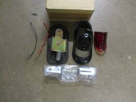 Harley Davidson 68002-39 V-twin Bee Hive Tail Lamp Black 1939-46 Oem#