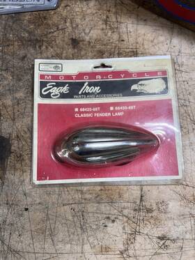 Harley-davidson 68425-88 Rare Eagle Iron Fender Lamp 68425-88t Knucklehead Panhead Fl