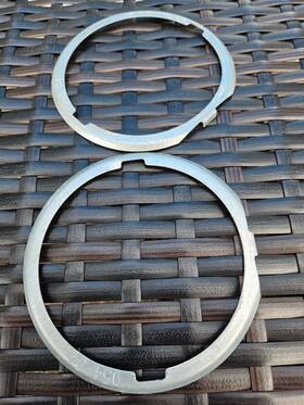 Harley-davidson 954-04 Passing Light Galvanized Ring # Set Of 2 Chrome