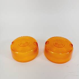 Harley-davidson A31892j Genuine Sportster Dyna Softail Oem Amber Turn Signal Light Lens Covers