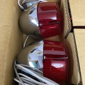 Dxn-68514-73-red Harley Davidson 2 Chrome 12v Motorcycle Turn Signal Running Light 68514-73 Nos