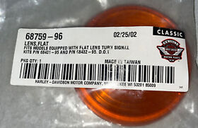 Harley Davidson Lens Flat Blinker Glass Indicator Cover 68759-96
