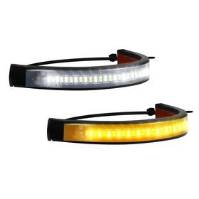 Hbxdeco Hb-404-ltsl 2pcs Flexible Motorcycle Led Turn Signal Light Switchback Dual-color White&amber