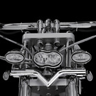 Hh-685-200 Highway Hawk Spot Light Bracket Chrome For Suzuki Savage
