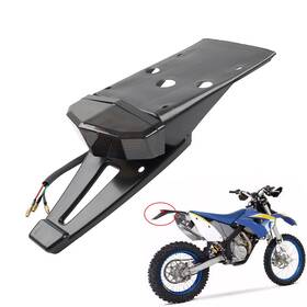 Hkseller-au 312365202044 Motorcycle Rear Mudguard Brake Tail Light License Plate Lamp For Dirt Bike Smoke
