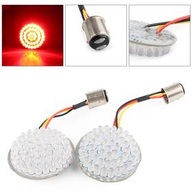 Hkseller-au 550747348397 A Pair 1157 Rear Led Turn Signal Light Inserts For Harley Touring Softail Dyna