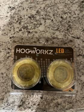 Hogworkz Hw307045 Goldtooth Led Front Turn Signals For Harley-davidson Bullet Lens