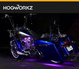 Hogworkz Hw307116 Led Motorcycle Underglow Accent Lighting Remote Multi-color 12-strip