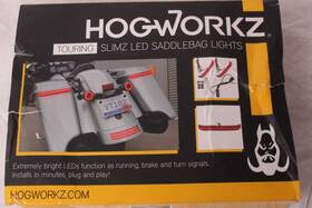 Hogworkz Hw307121 Slimz Led Saddlebag Lights For Harley Touring Ft14-ft25 Red Lens