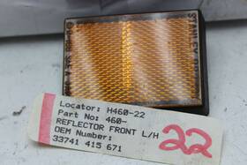Honda 33741-415-671 1978 Cx500 Reflector Lh Rh Fr. Reflex Radiator Shroud Stanley Hb52