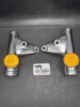 Honda 51606-374-000 74 75 76 Cb550 K Cb550k Cb 550 Four Oem Chrome Headlight Fork Ears Holders