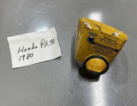 Honda 61301-147-673zf 1980 Hobbit Pa50 Headlight Bucket Case Yellow Pilot High Beam Light