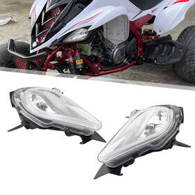 Hukyu 550736462806 Right Left Headlight Assembly For Yamaha Yfz450 2004-2009 Raptor Yfm 250 350 700