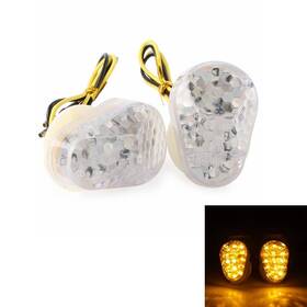 Hukyu 550742344448 Led Turn Signal Light Clear Lens For Kawasaki Ninja Zx6r Zx7r Zx9r Zzr600 Z750
