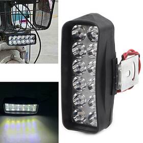 Hukyu 550742970548 1pcs Motorcycle Headlight Spot White Fog Light 12-led Headlamp For Car Utv Atv