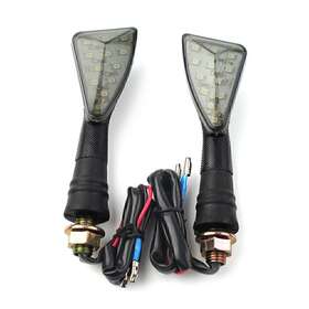 Hukyu 612046328743 10mm Universal Motor Led Turn Signal Indicators Lights Amber Blinker Bobber
