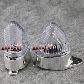 Hukyu 612046537381 2pcs Clear Turn Signal Lenses For Kawasaki Zx6r 2005 2006 Zx10r 2004