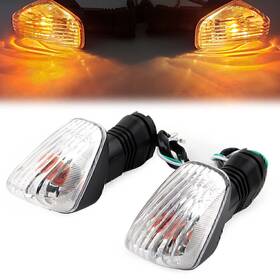 Hukyu 612046619117 1 Pair Turn Signal Lights For Kawasaki Ninja Zx-6r/6rr Z750s Kle 500/650 Versys