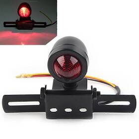Hukyu 612047276432 Led License Plate Holder Brake Tail Light For Chopper Bobber Cafe Racer Softail