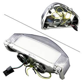 Hukyu 612047368359 Motorcycle Clear Led Rear Taillight Brake Lamp For Honda Cbr929rr 2000-2001 2000