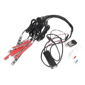 Hukyu 88yf001 Car Smd Rgb Under Glow Neo Led Strips Atmosphere Light 7 Colors Remote Control