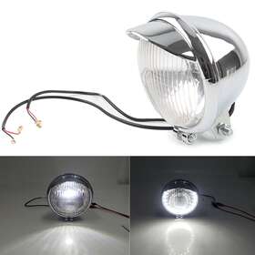 Hukyu 890000208557 1 Pcs Chrome Motorcycle Headlight Passing Fog Light 12v For Harley Honda Suzuki