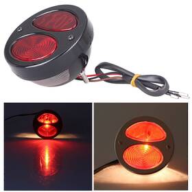Hukyu 921000272900 Stop Brake Taillight With License Plate For Harley Cruiser Cafe Racer Bobber Black