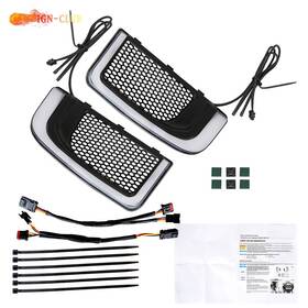 Ign-club Icc1900428 Fairing Lower Grills Led Turn Signal Lights For Touring Street Road Glide 14-21