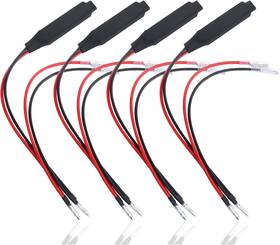 Ihotder Zu-4pcs-1303 4 Pcs Motorcycle Led Turn Signal Load Resistors 10w 12v Universal Single Side