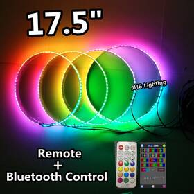 Jhb Lighting Jhb-lighting & Fiacarlighting 735317421278 Usa Stock 2sets 17.5 Inch Remote App Controllable Chasing Wheel Lights