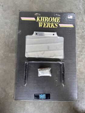 50270115p Khrome Werks Tail Light Mount Bracket 1980-1997 Harley Wide Glide Softail Fxst 50270115p Khrome Werks Tail Light Mount Bracket 1980-1997 Harley Wide Glide Softail Fxst