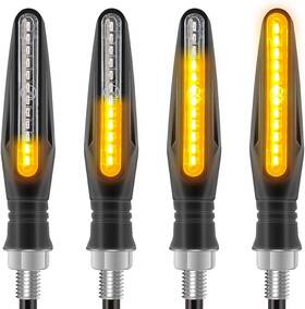 Kinstech Kys1018p Motorcycle Indicators Flowing Turn Signal Lights Motorbike Turning 4pcs